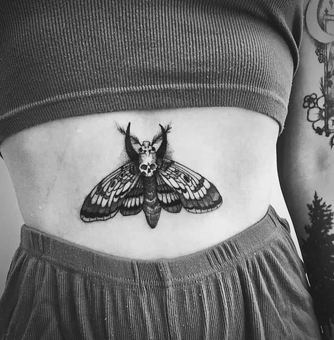 death moth tatto